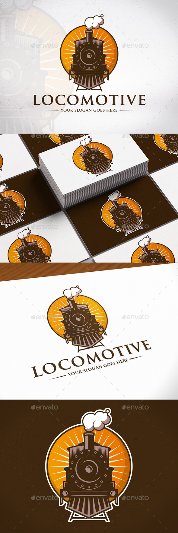 Locomotive Logo Template - Objects Logo Templates