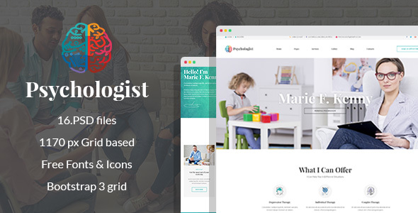 Psychologist - Therapy - ThemeForest 20556232