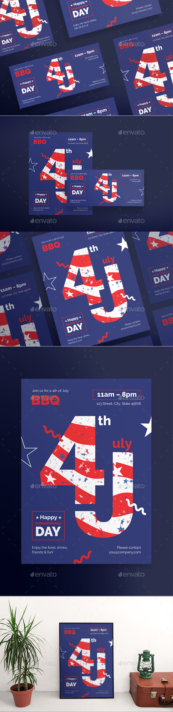 Independence Day Flyers - Holidays Events