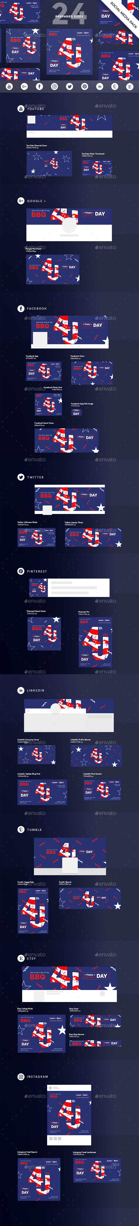 Independence Day Social Media Pack - Miscellaneous Social Media