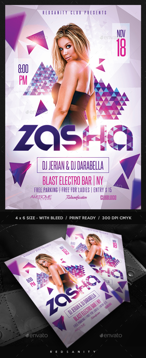Guest DJ Flyer - Clubs & Parties Events