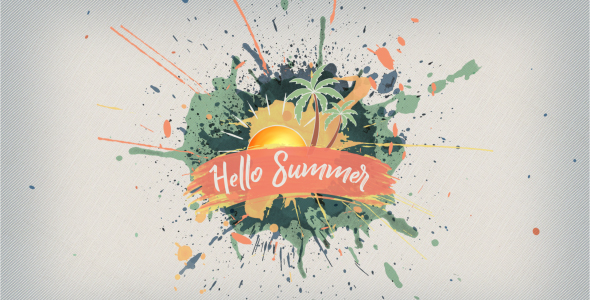 Hello Summer-Paint Slideshow - VideoHive 20528432