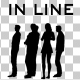 Creative People Silhouettes Standing in Line - VideoHive Item for Sale