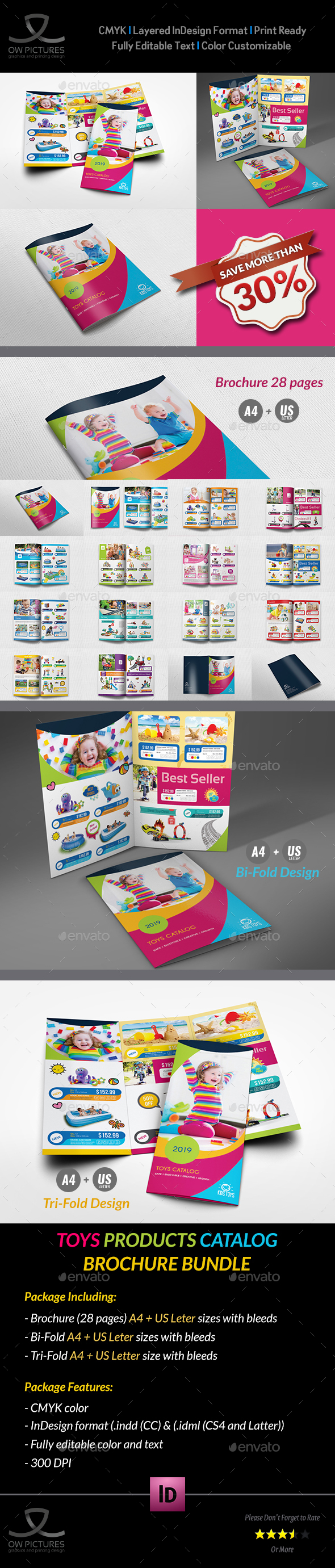 Toys Products Catalog Brochure Bundle Template - Catalogs Brochures