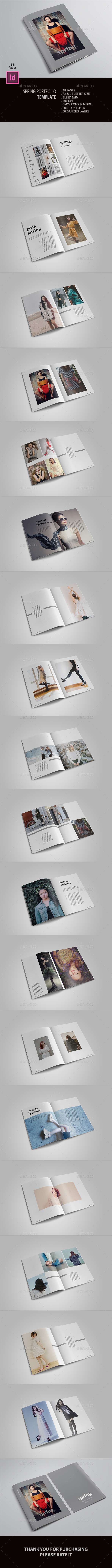 Spring Portfolio - Brochures Print Templates