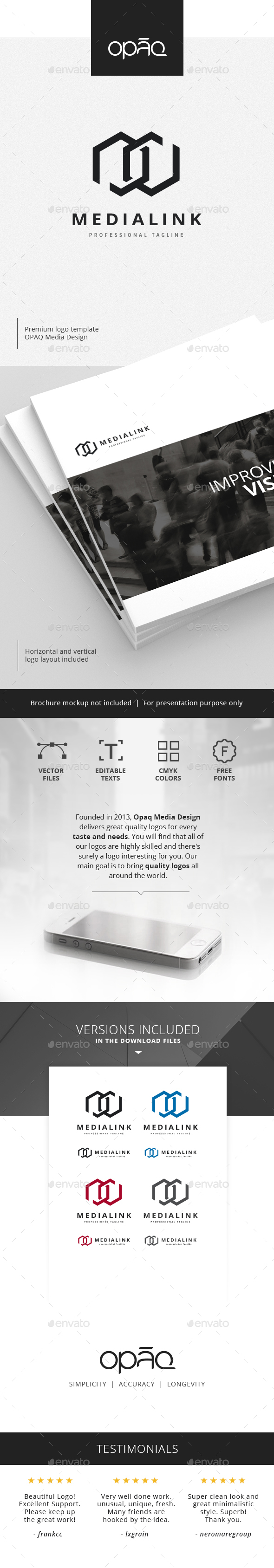 Hexagon Link Synergy Logo - Abstract Logo Templates