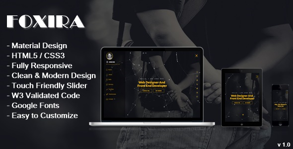ThemeForest Foxira Personal Portfolio 20453738 ThemeForest Foxira Personal Portfolio 20453738