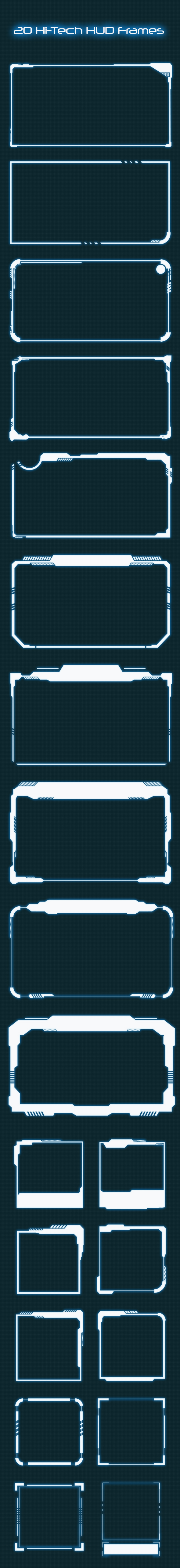 GraphicRiver Hi-tech HUD Frames 20564145 GraphicRiver Hi-tech HUD Frames 20564145
