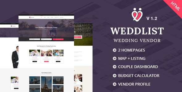 Weddlist Wedding Vendor Directory Html Template By Udayraj Weddlist Wedding Vendor Directory Html Template By Udayraj Themeforest