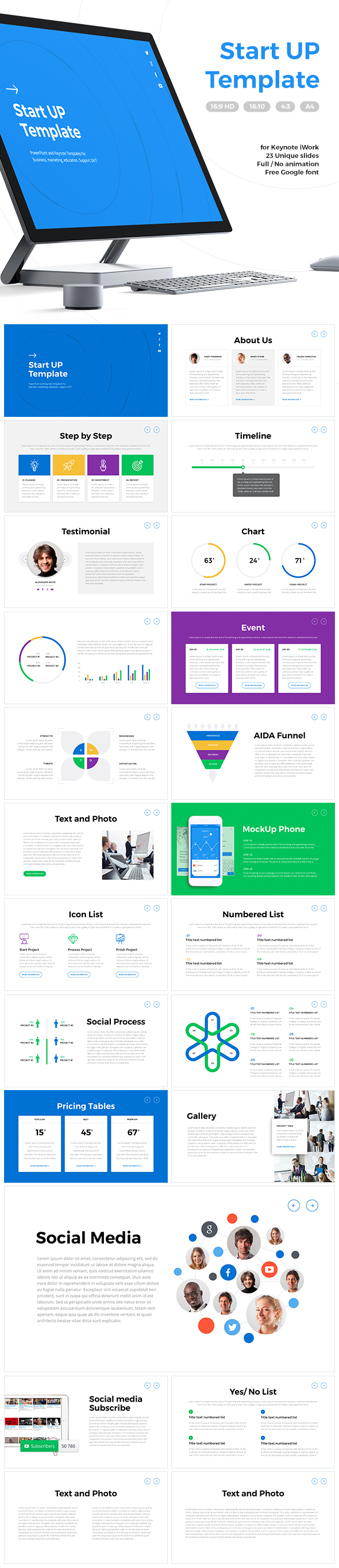 StartUP Keynote - Business Keynote Templates