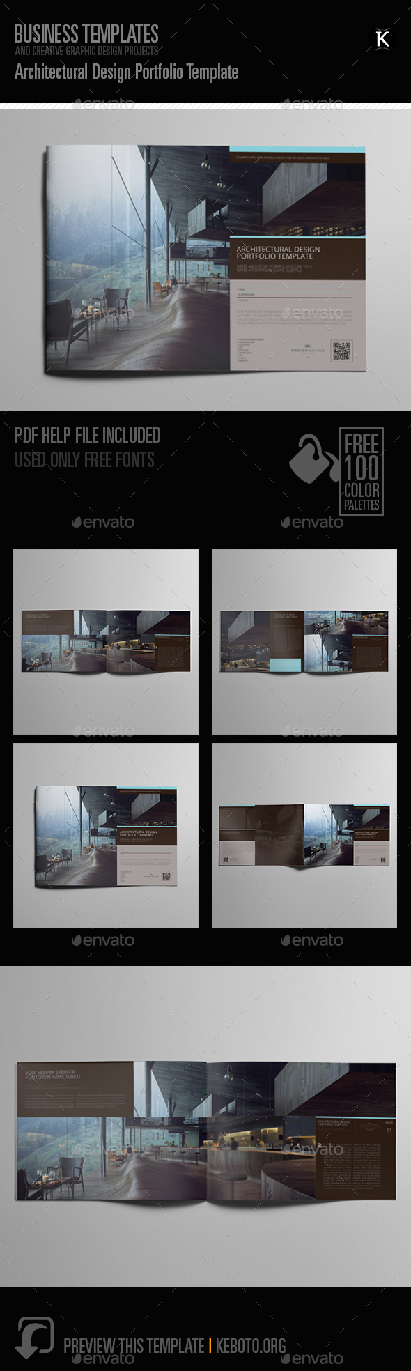 Architectural Design Portfolio Template - Portfolio Brochures