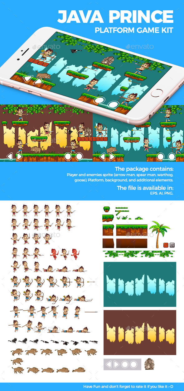 Java Prince Platform Game Kit - Game Kits Game Assets
