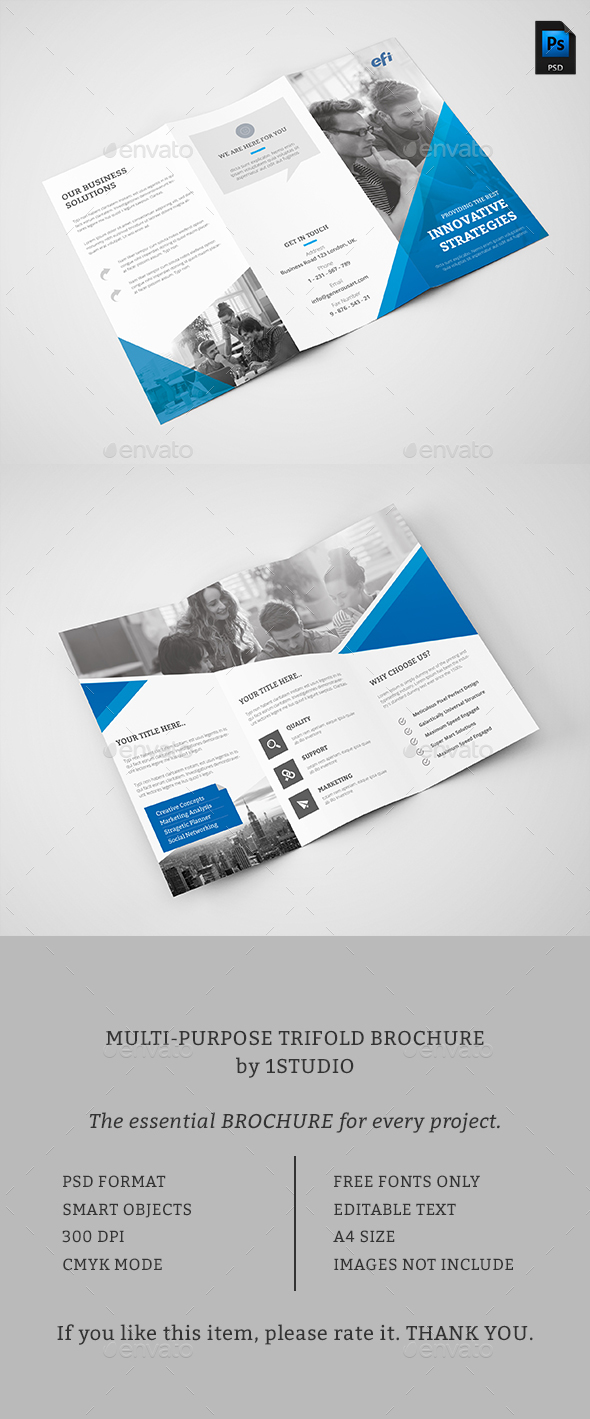 Corporate Trifold Brochure - Brochures Print Templates