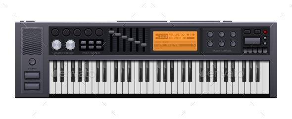 GraphicRiver Music Synthesizer Realistic Style Electronic 20567133 GraphicRiver Music Synthesizer Realistic Style Electronic 20567133