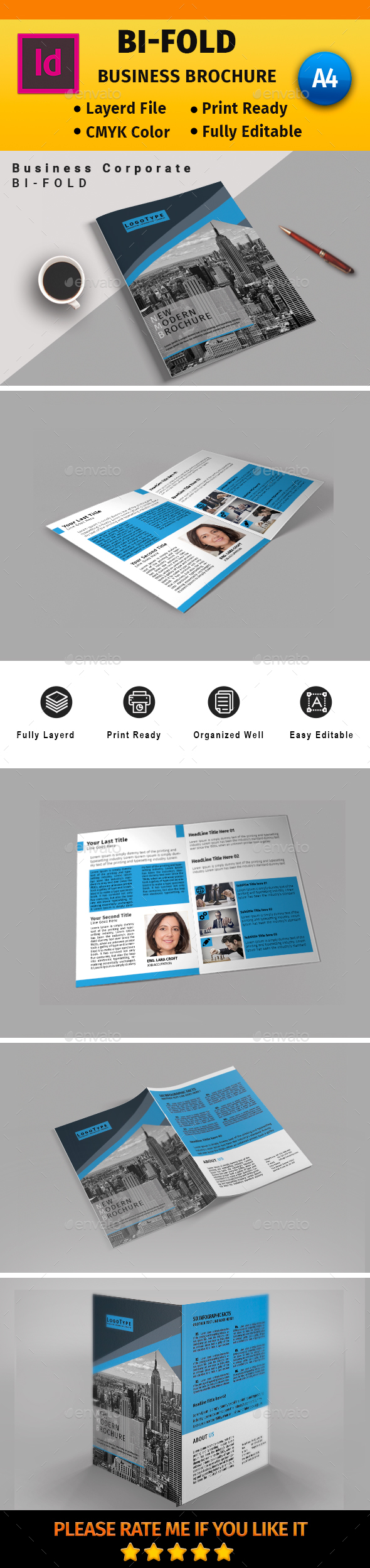 Corporate Business Bi-Fold - Corporate Brochures