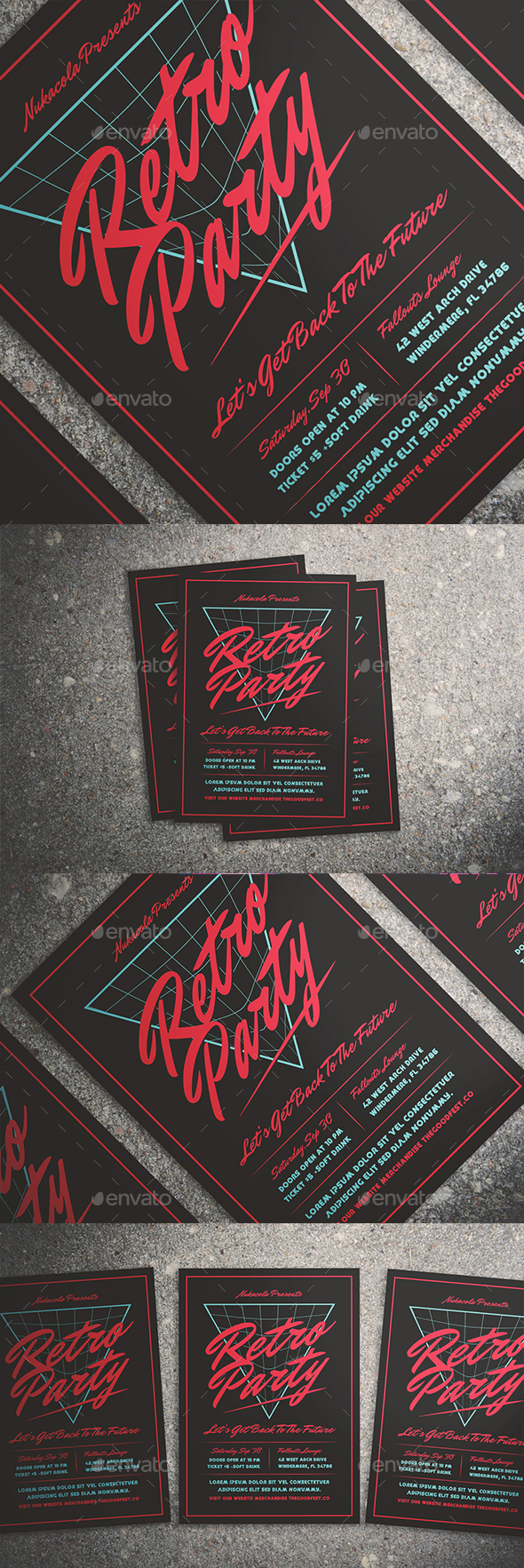 80's Music Flyer - Events Flyers