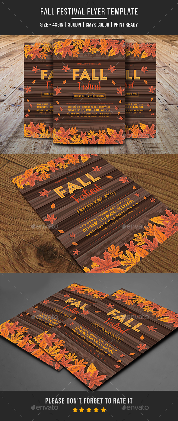 Fall Festival Flyer Template - Events Flyers