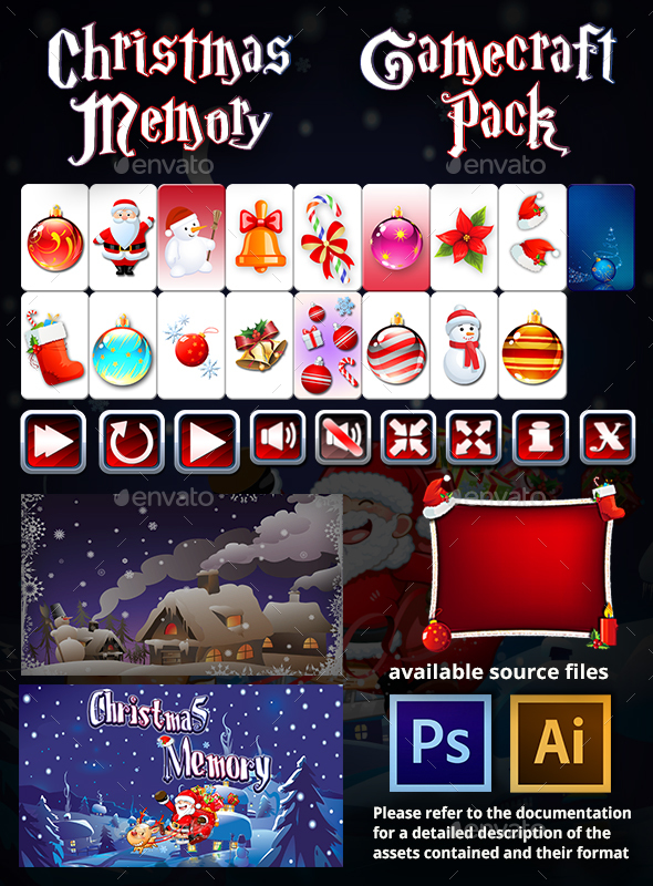 Christmas Memory - Game Assets - Game Kits Game Assets