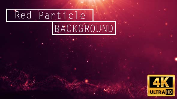 Cinematic Red Particles Background