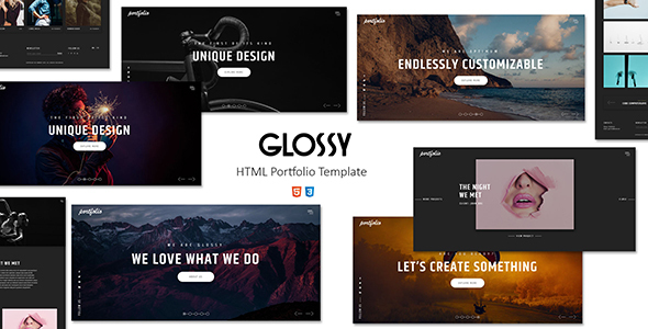 GLOSSY - HTML Portfolio Template