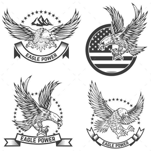 GraphicRiver Set of Coat of Arms with Eagles Design Elements 20574379 GraphicRiver Set of Coat of Arms with Eagles Design Elements 20574379