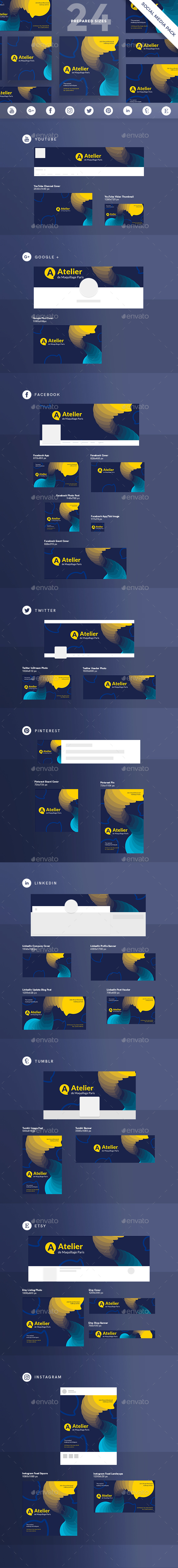 Atelier Social Media Pack - Miscellaneous Social Media