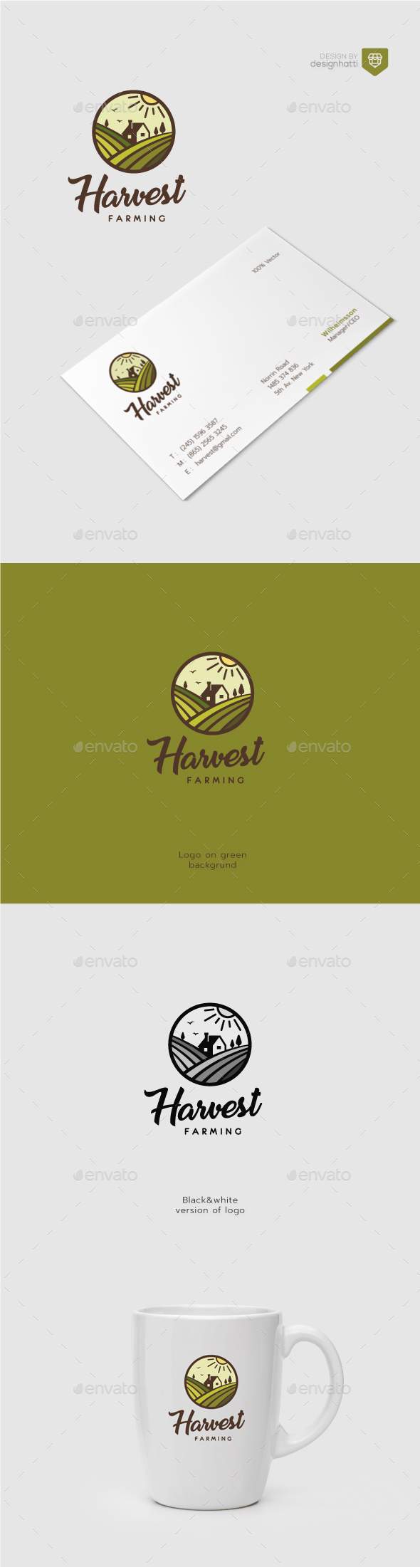 Harvest Farming Logo - Nature Logo Templates
