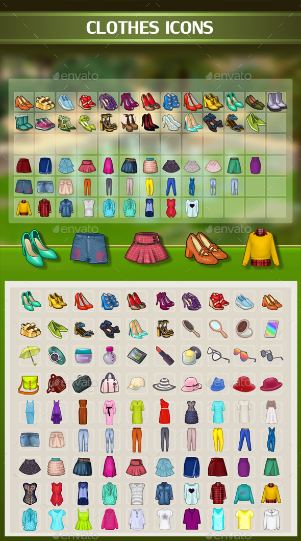 Clothes Icons - Miscellaneous Game Assets
