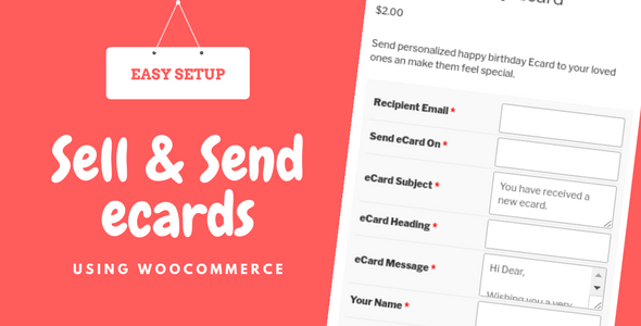 woocommerce ecards wordpress plugin by flippercode codecanyon
