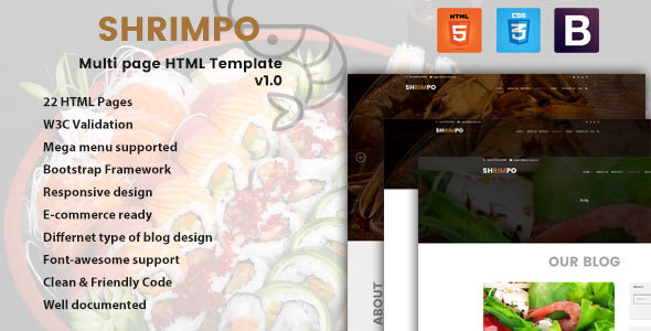 Shrimpo | HTML5 Multipage Business Template by themewarehouse