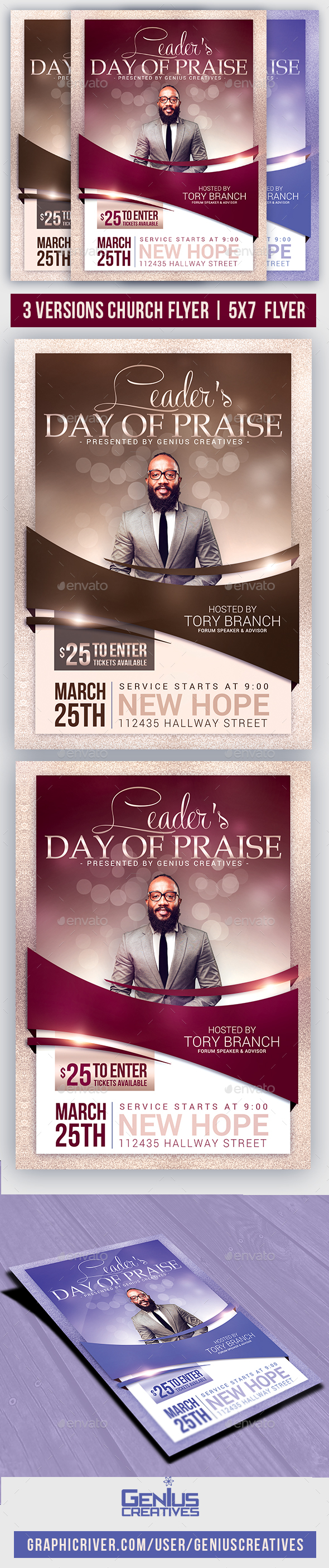 Church Event or Conference Flyer by GeniusCreatives | GraphicRiver