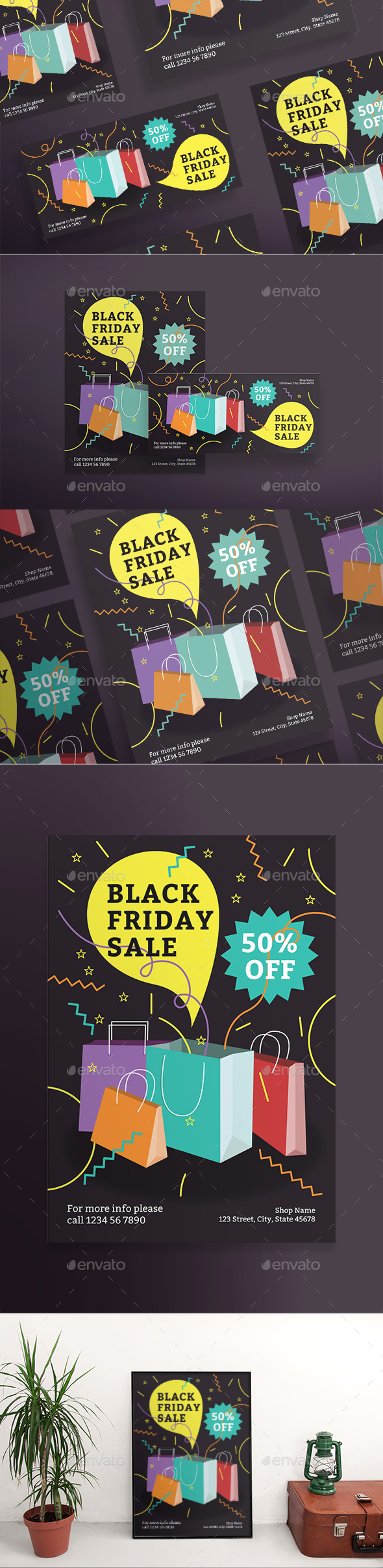Black Friday Party Flyers - Holidays Events