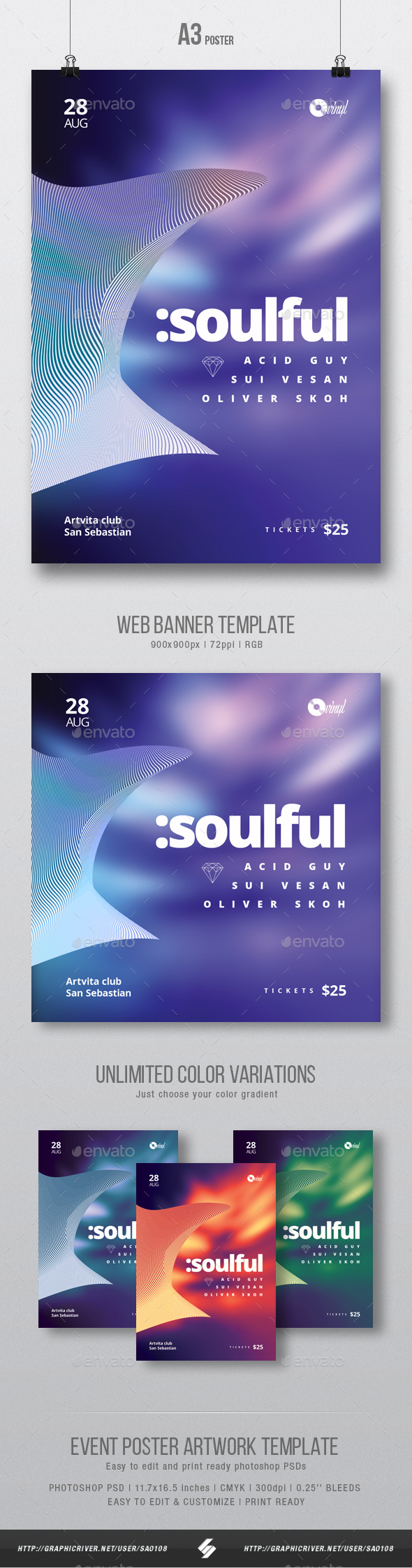 GraphicRiver Soulful Progressive Party Flyer Poster Artwork Template A3 20578424 GraphicRiver Soulful Progressive Party Flyer Poster Artwork Template A3 20578424