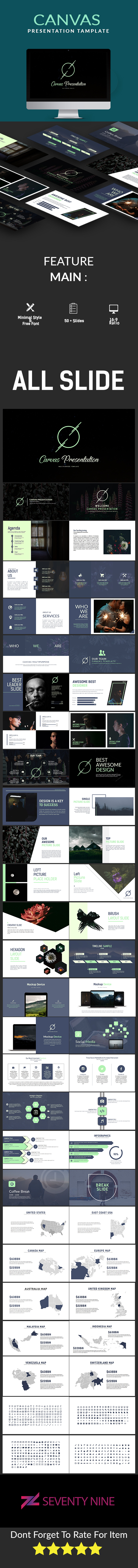 Canvas Multipurpose Keynote Template - Keynote Templates Presentation Templates