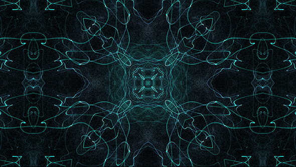 Dark Cyan Abstract Pattern 4K