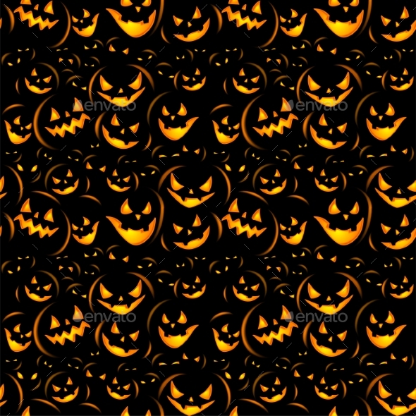 Halloween Holiday Seamless Background