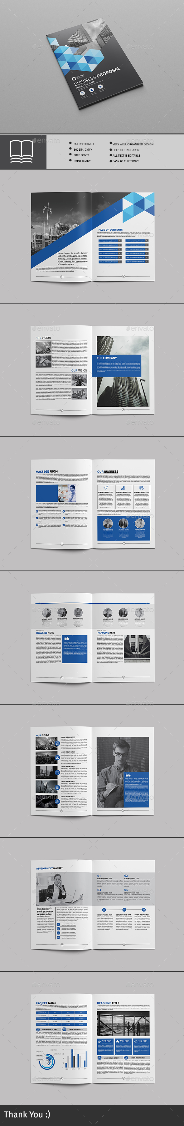business proposal - Brochures Print Templates