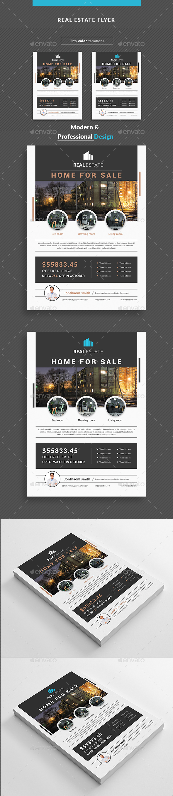 GraphicRiver Real estate flyer 20581203 GraphicRiver Real estate flyer 20581203