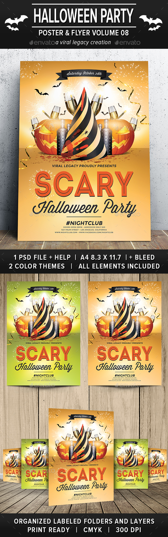 Halloween Party Poster / Flyer V08