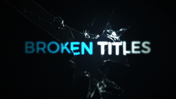 Cinematic Cracked Titles Video Displays template preview