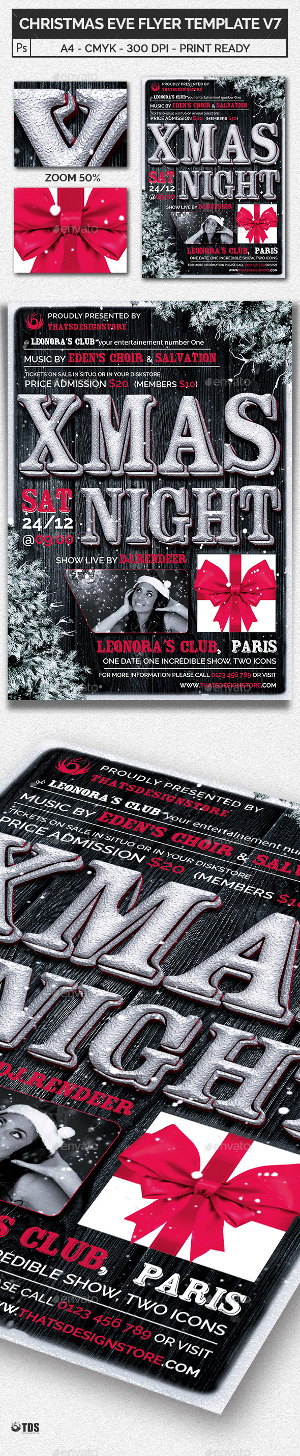 christmas eve flyer template v7 by lou606 graphicriver flyers with where members are number one
