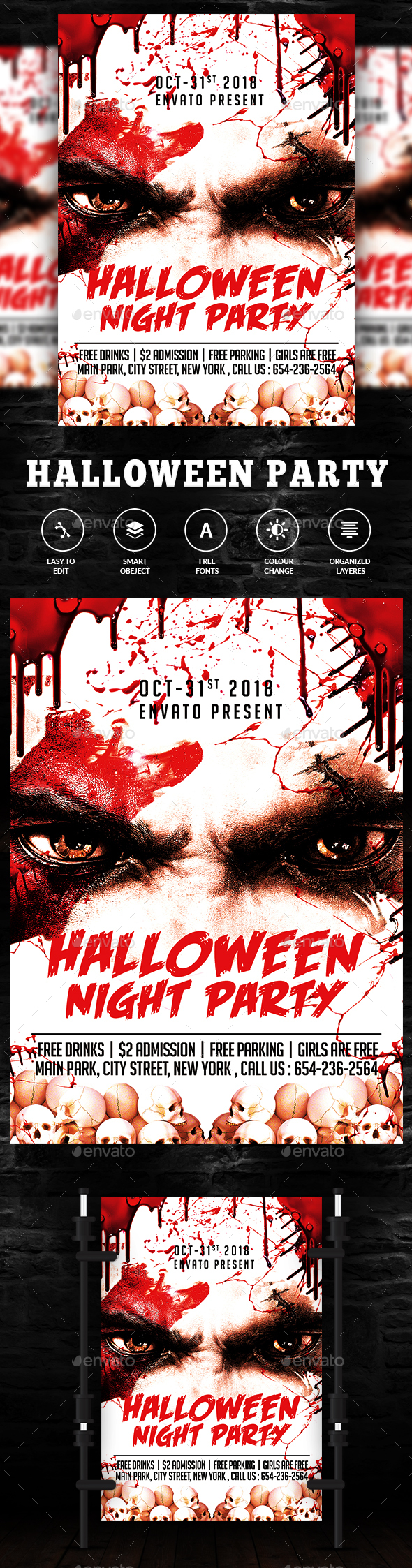 Halloween Party Poster / Flyer