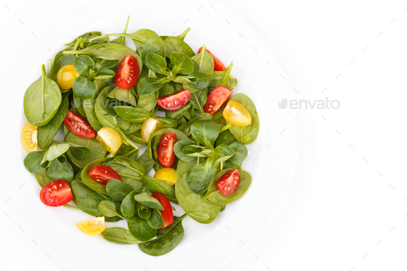 Spinach salad - Stock Photo - Images
