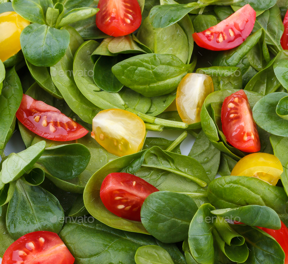 Spinach salad - Stock Photo - Images