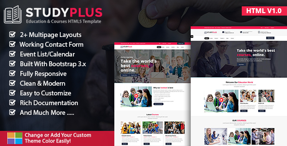 ThemeForest StudyPlus Education & Courses HTML5 Template 20585181 ThemeForest StudyPlus Education & Courses HTML5 Template 20585181
