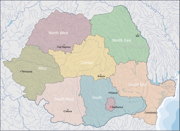 GraphicRiver Map of Romania 20585983 GraphicRiver Map of Romania 20585983