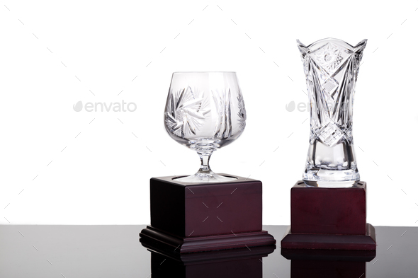 Trophy Cup Crystal Vase