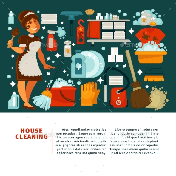 House Cleaning Service Promotional Banner - Landscapes Nature