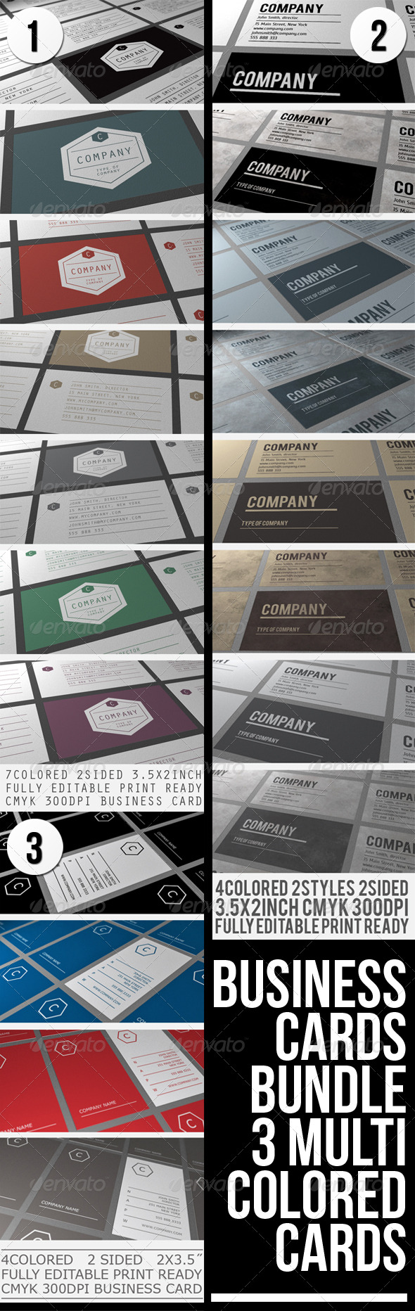 BUSINESS CARDS BUNDLE - Corporate Business Cards