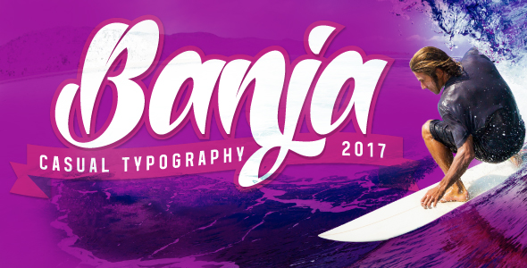 Banja - Script Fonts